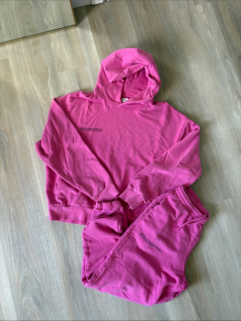 Pangaia hoodie sweater and sweat pant set - size XS